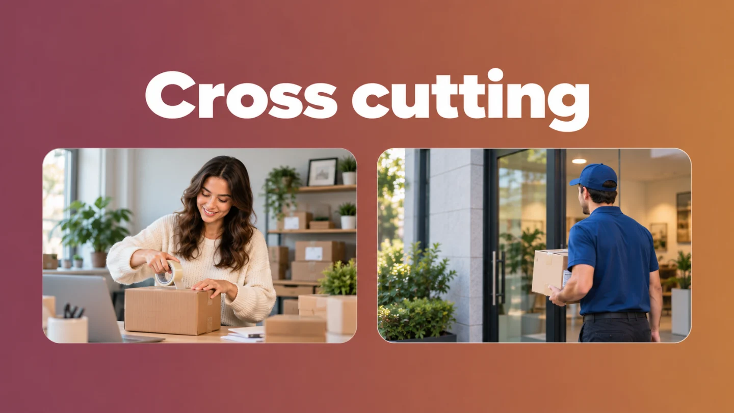 Conceptual illustration of alternating scenes connected through cross cutting