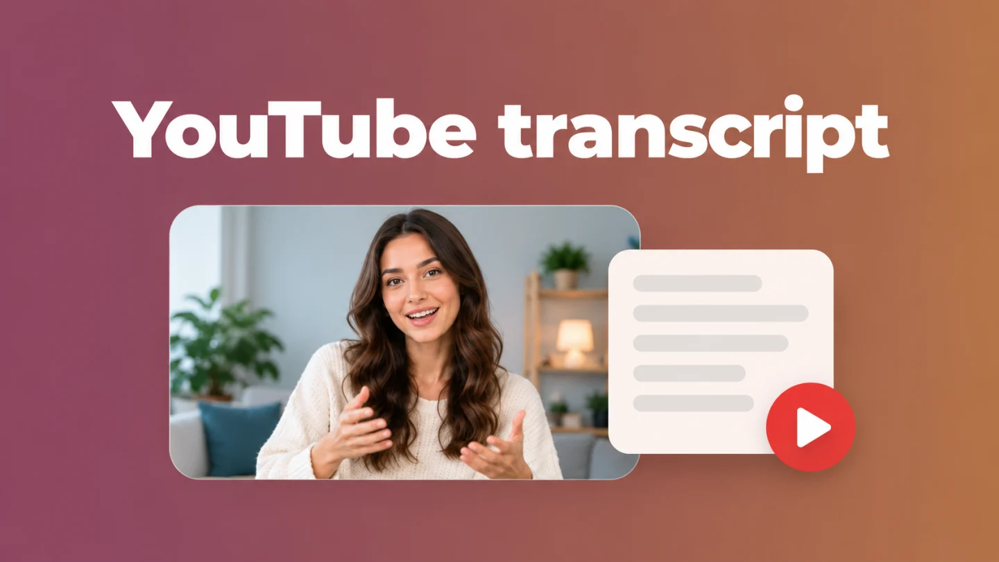 Editorial illustration of a talking-head video beside a text document and a red play symbol