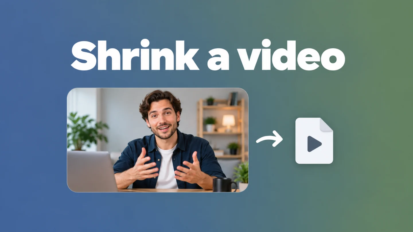 Conceptual illustration of retaining an original video while preparing a smaller copy for delivery